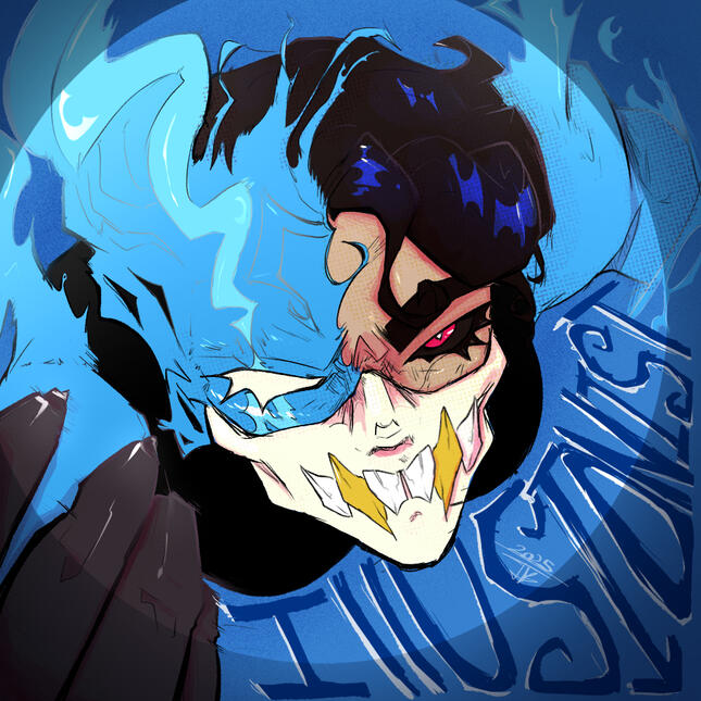 This is my Vtuber profile picture(was for a while at-least) Wanted to push myself to use more color.